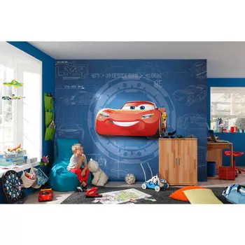 фотообои KOMAR бумажные 368х254см Cars3 Blueprint, арт.8-488
