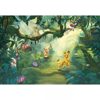 фотообои KOMAR бумажные 368х254см Lion King Jungle, арт.8-475