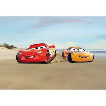 фотообои KOMAR бумажные 368x254см Cars Beach Race, арт.8-4100