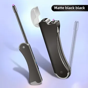 Электрические беспламенные дуговые зажигалки беспламенные зажигалки USB перезаряжаемые зажигание барбекю свечи зажигание безопасно для кухни чёрный