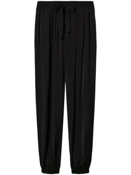 Брюки с кулиской TWINSET, черный