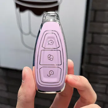 Подходит для Ford Mondeo, чехол для ключей Carnival Yibo, автомобильная сумка, чехол с пряжкой, высококачественная сумка FordEStyle-Intelligence3K