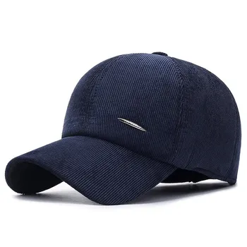 Брендовая зимняя бейсболка NORTHWOOD, мужская шапка-ушанка Gorra Snapback, уличная бархатная хлопковая кепка-дальнобойщик, размер 55-60 см для взрослых 55-60 cm чёрный
