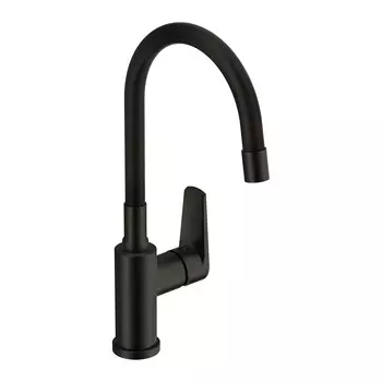Смеситель для кухни Cersanit Moduo A68230 с гибким изливом, черный