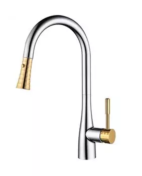 Смеситель для кухни D-K Rhein.Schiller DA1462504A золото, хром