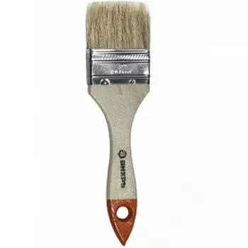 Кисть плоская, 2,0" (50 мм), натуральная щетина, Стандарт, "ВИХРЬ"