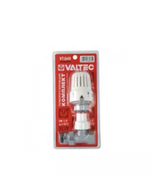 Клапан с термостатической головкой для радиатора Valtec 1/2" прямой