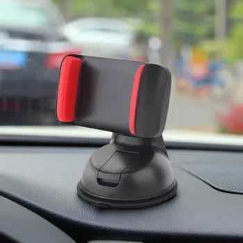 Держатель телефона для автомобиля с широким обзором на 360°, гибкий, длинный, универсальный держатель для громкой связи на приборной панели, держатель для телефона на лобовом стекле чёрный