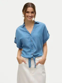 Рубашка обычного кроя Fleur 10326059 Vero Moda, синий