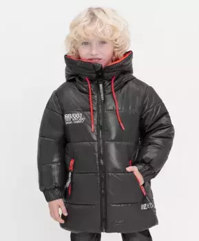 Полупальто демисезонное с капюшоном Button Blue (104)