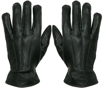 Кожаные термоперчатки Infinity Leather, черный