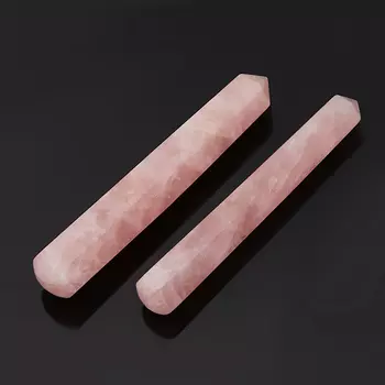 Массажная палочка розовый кварц 12-14 см