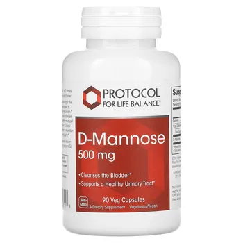 D-манноза Protocol for Life Balance 500 мг, 90 капсул (125 мг на капсулу)