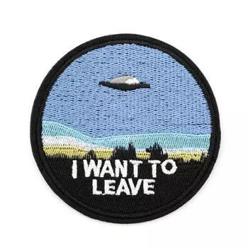 Термоаппликация 'I want to leave', 8*8см, Hobby&amp;Pro