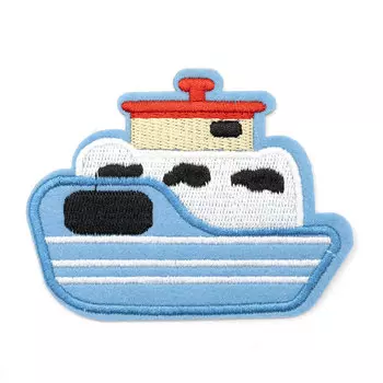 Термоаппликация 'Кораблик', голубой 7,2*8,5см, Hobby&amp;Pro