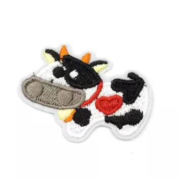 Термоаппликация 'Корова с сердечком', 5,1*3,7см, Hobby&amp;Pro