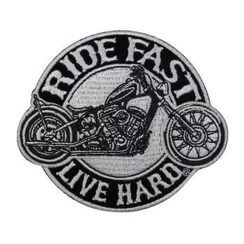 Термоаппликация 'Ride fast' 9*10,5см Hobby&amp;Pro