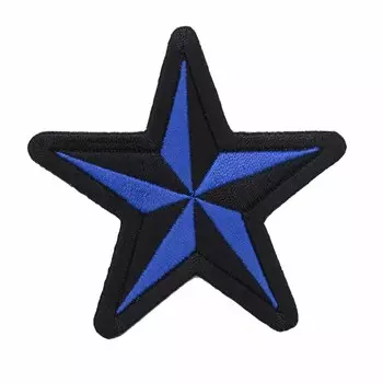 Термоаппликация 'Синяя звезда' 7,5*7,5см Hobby&amp;Pro