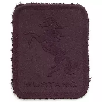 5004 Термоаппликация из замши Mustang 3,5*4,37см, 100% кожа (521 темно-сиреневый)