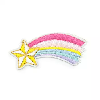 Термоаппликация 'Звезда с радугой', 6,6*3см, Hobby&amp;Pro