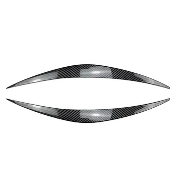 Для Hyundai i30 PD i30 MK3 1.4GDI 1.4TGDI 2017-2 шт. ABS глянцевая злая фара для бровей, век, фар, 3D наклейки на отделку Gloss Black