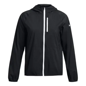 Куртка launch lightweight jacket 'black white' Under Armour, черный
