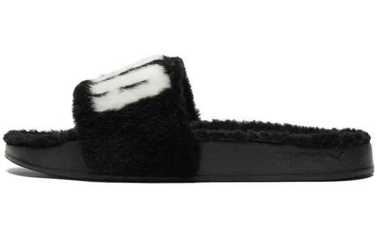 Шлепанцы и сланцы PUMA Leadcat 2.0 Fuzz 'Black White' Women's