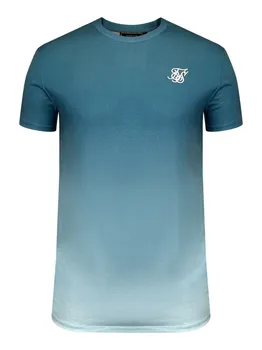 Рубашка SikSilk, цвет Turquoise/Pastel blue