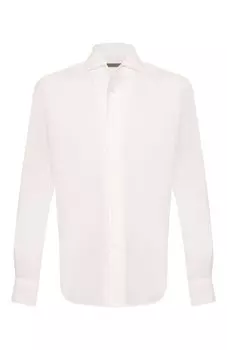 Сорочка из хлопка и льна Corneliani