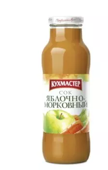 Сок кухмастер 0,7 л яблочно морковный ст/б