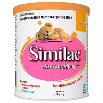 Смесь симилак 375г молочная антирефлюкс с рождения