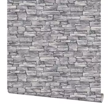Обои виниловые Palitra Home Rubble серые 0.53 м 11026-14