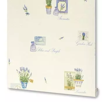 Обои виниловые Rasch Tiles &amp; More бежевые 0.53 м 824407