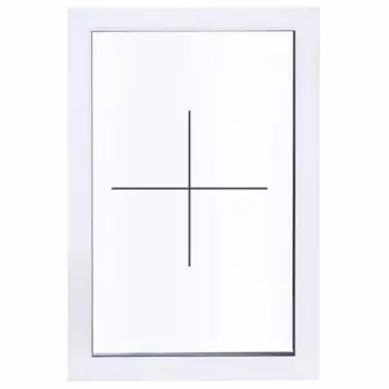 Окно пластиковое ПВХ VEKA глухое 870x600 мм (ВxШ) двуxкамерный стеклопакет белый/белый