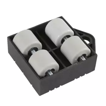 Опора роликовая пластик Graphic нагрузка до 50 кг 9.8x7.5 см цвет черный STANDERS