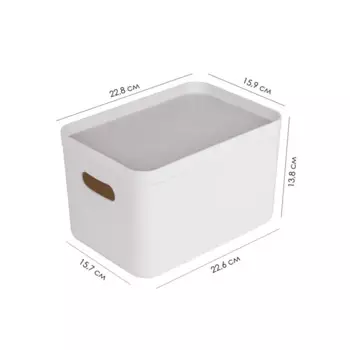 Органайзер для хранения 22.8x15.9x13.8 см полипропилен платина