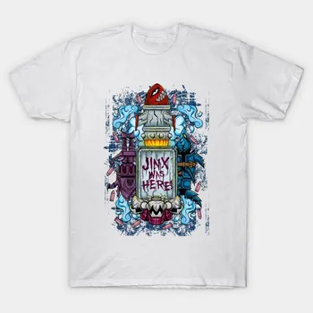Женская футболка Jinx The Loose Cannon с принтом Харадзюку, кавайная футболка, летняя футболка с коротким рукавом, женская футболка, топ S розовый