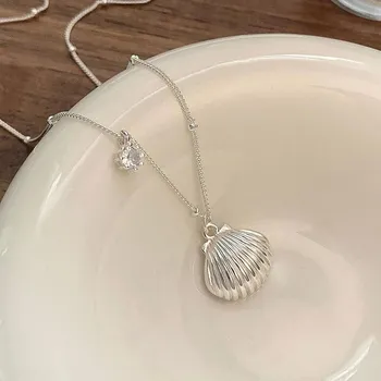 Ожерелье Beizi Shell с женской подвеской и усовершенствованным дизайном Sense Sweater Chain в стиле хип-хоп