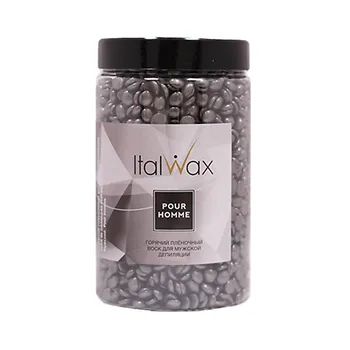 ITALWAX Банка Воск горячий (пленочный) в гранулах для депиляции Natura POUR HOMME мужской 500.0