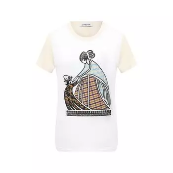 Хлопковая футболка Lanvin