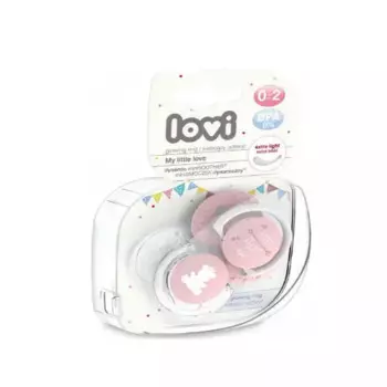 Пустышка Lovi динамическая силикон MY LITTLE LOVE 0-2 мес для девочки 2 шт