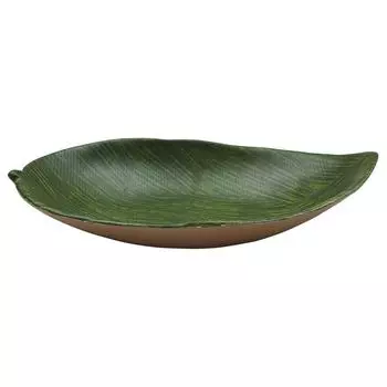 Блюдо 37,8х22,9х7см овальное Лист Green Banana Leaf пластик меламин P.L. Proff Cuisine | F46215-TAI
