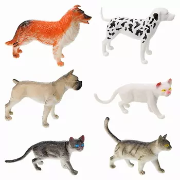 1TOY Игровой набор В мире Животных Собаки и Кошки 1.0