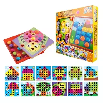 1TOY Мозаика для малышей Кнопик 46 кнопок