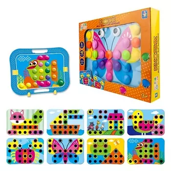 1TOY Мозаика для малышей Кнопик, 48 кнопочек