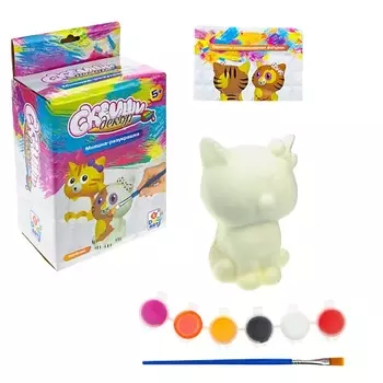 1TOY Набор для раскрашивания Сквиши Декор Котёнок