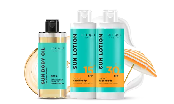 Letique SUN CARE PACK, 150мл + 150мл + 150мл