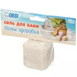 Соляная плитка 200 г, OBSI, Ионы здоровья, 130221