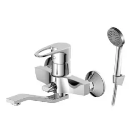 Смеситель для ванны, Decoroom, короткий излив, с картриджем, хром, DR70044