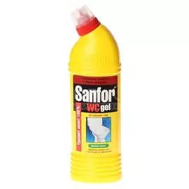 Средство для унитаза Sanfor, Зеленое яблоко, гель, 750 мл, 1548